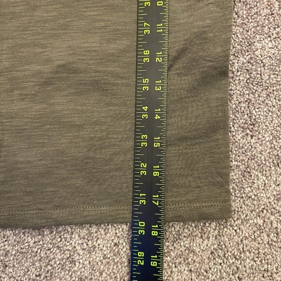 Express Womens Scoop Neck Padded Shoulder Sleeveless Tee Olive Green Size XS NWT - Picture 11 of 16